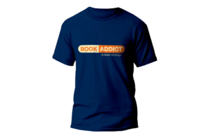 Book Addict (Bold) Tee Shirt (Blue)
